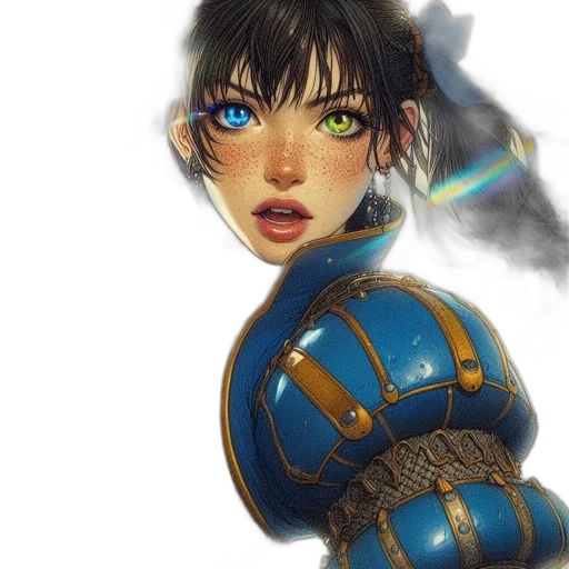 robot, face, mask, weapon, fantasy art, concept art, photorealistic, anime transparent PNG cut-out