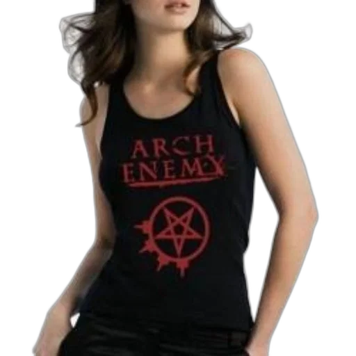 dress, concept art, woman, wearing, black, tank, top, text transparent PNG cut-out
