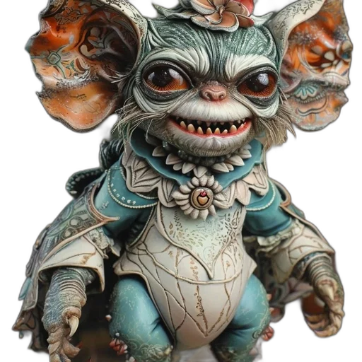 dragon, creature, mask, staff, concept art, fantasy art, 3d render, photorealistic transparent PNG cut-out