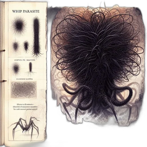 hair, creature, mask, concept art, dark, monochrome, illustrated, guide transparent PNG cut-out