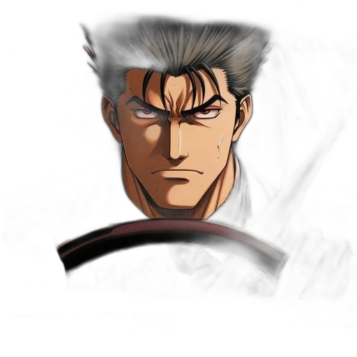 face, mask, staff, sword, anime, concept art, pixel art, comic book art transparent PNG cut-out