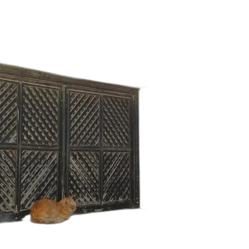 furniture, crown, shoes, food, 3d render, ginger, cat, sits transparent PNG cut-out