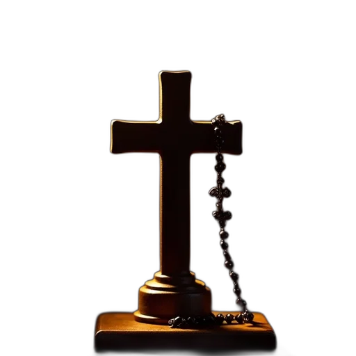 weapon, sword, jewelry, staff, cross, rosary, hanging, illuminated transparent PNG cut-out