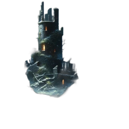 crown, building, weapon, robot, concept art, 3d render, pixel art, fantasy art transparent PNG cut-out