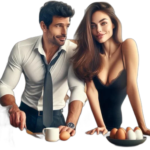 photorealistic, oil painting, 3d render, concept art, man, formal, attire, prepares transparent PNG cut-out