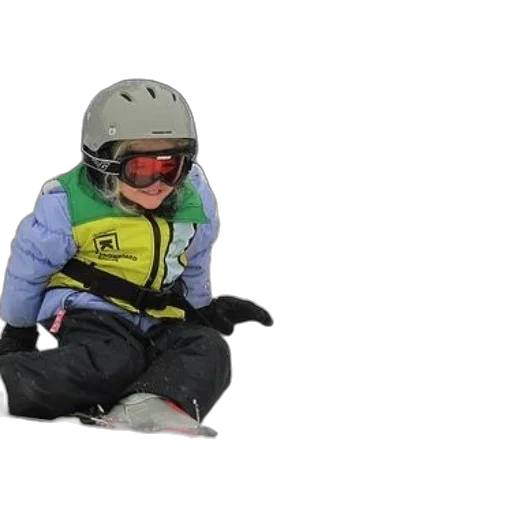 jacket, two, children, ski, gear, sit, snow, their transparent PNG cut-out