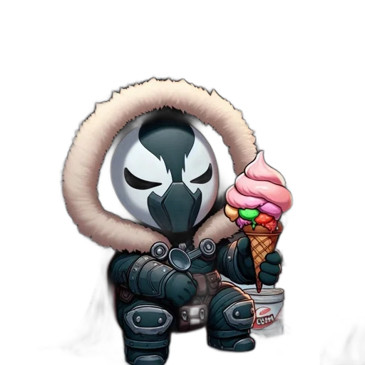 jacket, mask, creature, weapon, concept art, pixel art, cyberpunk, watercolor transparent PNG cut-out