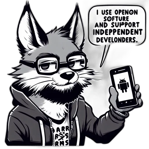jacket, robot, animal, cartoon, cyberpunk, vaporwave, anthropomorphic, fox transparent PNG cut-out