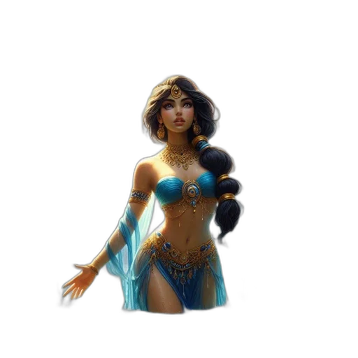 fantasy art, concept art, comic book art, 3d render, blue, elaborate, golden-lit, palace transparent PNG cut-out