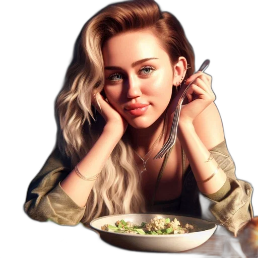 food, jewelry, hair, face, photorealistic, cartoon, pixel art, anime transparent PNG cut-out