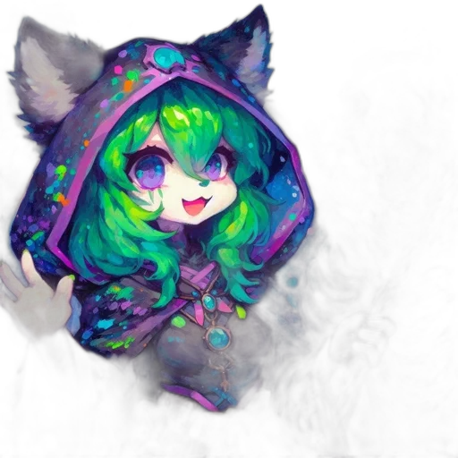 mask, creature, animal, jacket, fantasy art, anime, 3d render, concept art transparent PNG cut-out