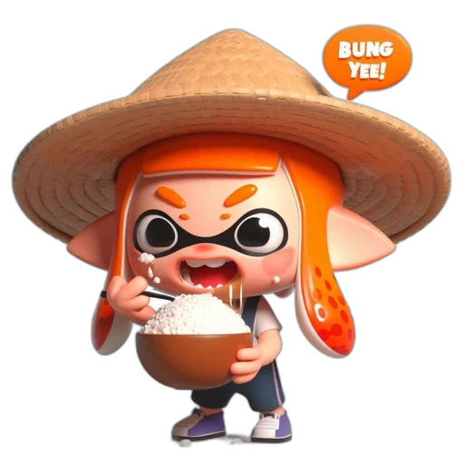 food, weapon, hat, staff, concept art, 3d render, cartoon, fantasy art transparent PNG cut-out