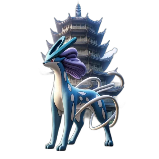 dragon, staff, animal, crown, fantasy art, concept art, vaporwave, pixel art transparent PNG cut-out