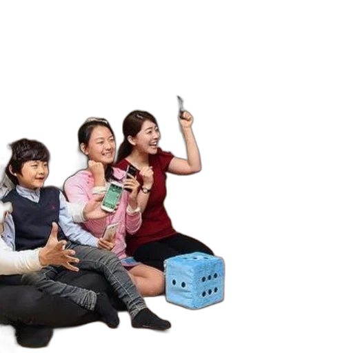 robot, furniture, 3d render, concept art, family, enjoys, game, monopoly transparent PNG cut-out