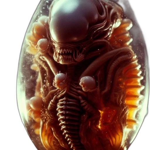 creature, jewelry, concept art, photorealistic, fantasy art, outer space, alien-like, dome-shaped transparent PNG cut-out