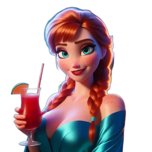 crown, dress, fantasy art, 3d render, pixel art, concept art, animated, female transparent PNG cut-out