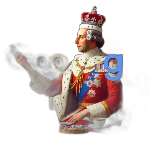 crown, staff, jacket, sword, concept art, photorealistic, oil painting, 3d render transparent PNG cut-out