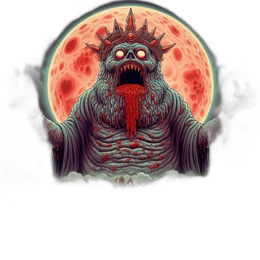 creature, mask, staff, face, concept art, fantasy art, watercolor, comic book art transparent PNG cut-out