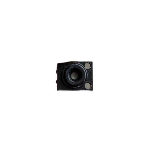 small, black, electronic, component, red, wire, attached, held transparent PNG cut-out