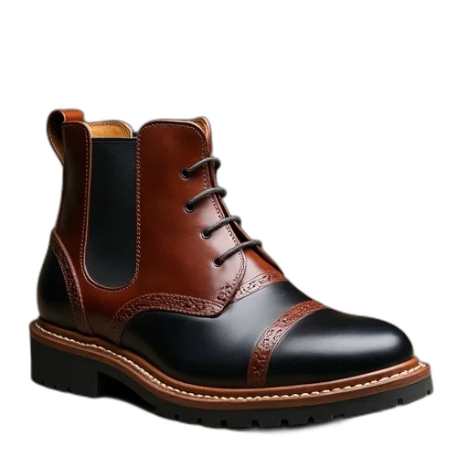 shoes, 3d render, photorealistic, brown transparent PNG cut-out