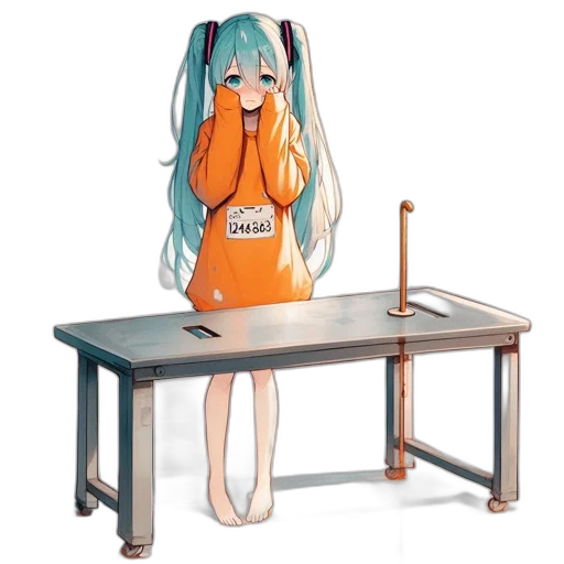 furniture, dress, robot, staff, anime, 3d render, concept art, cartoon transparent PNG cut-out