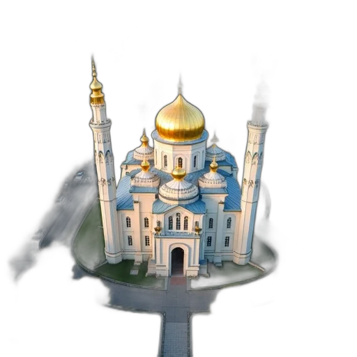 building, crown, staff, sword, 3d render, concept art, pixel art, photorealistic transparent PNG cut-out
