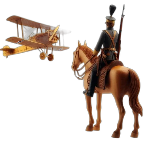 concept art, 3d render, photorealistic, vintage, biplane, flies, overhead, while transparent PNG cut-out