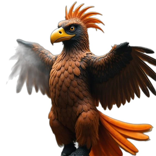 animal, dragon, staff, creature, 3d render, photorealistic, concept art, fantasy art transparent PNG cut-out