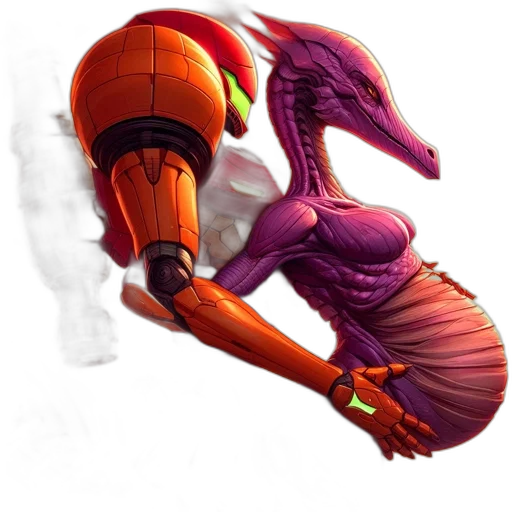 dragon, robot, creature, weapon, concept art, 3d render, fantasy art, photorealistic transparent PNG cut-out