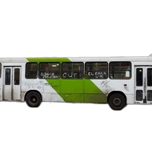 car, staff, 3d render, concept art, photorealistic, green, white, bus transparent PNG cut-out