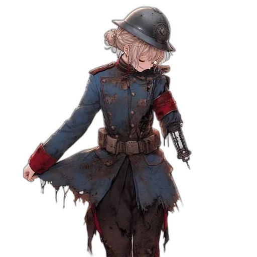 staff, hat, jacket, dress, concept art, fantasy art, watercolor, pixel art transparent PNG cut-out