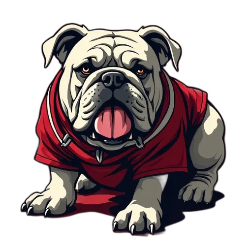 animal, fresno, state, bulldogs, campus, shirt, red transparent PNG cut-out