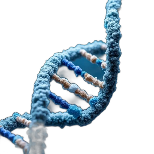 second, image, close-up, dna, double, helix, structure, composed transparent PNG cut-out