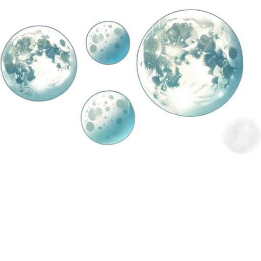 concept art, 3d render, watercolor, anime, outer space, underwater, fog, blue transparent PNG cut-out