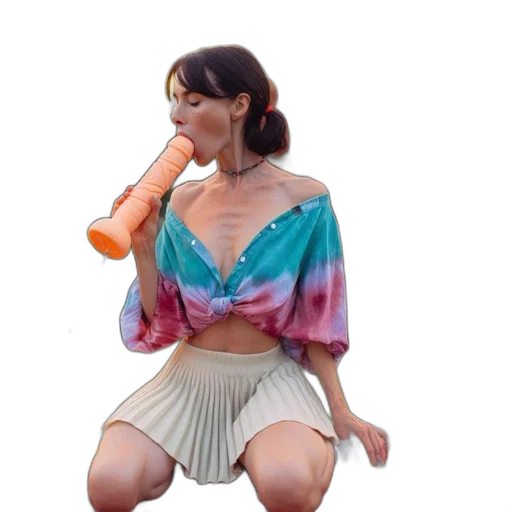 dress, bottle, creature, jewelry, vaporwave, concept art, 3d render, photorealistic transparent PNG cut-out
