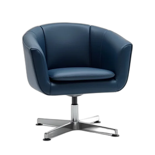 furniture, 3d render, dark, blue transparent PNG cut-out