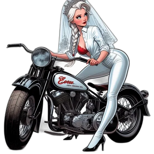 comic book art, cartoon, concept art, pixel art, animated, woman, donning, white transparent PNG cut-out