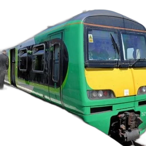 weapon, car, 3d render, photorealistic, green, yellow, train, person transparent PNG cut-out