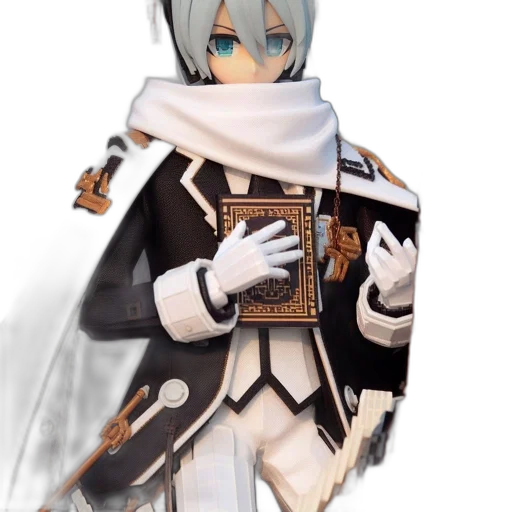 staff, sword, weapon, jacket, 3d render, fantasy art, concept art, anime transparent PNG cut-out
