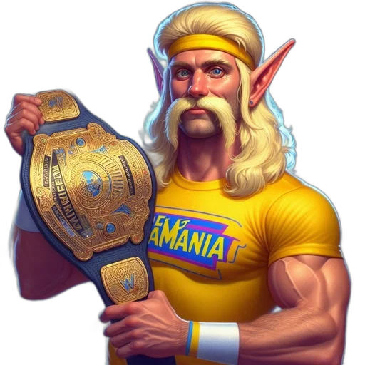 animal, fantasy art, concept art, pixel art, comic book art, elf-like, wwe, character transparent PNG cut-out