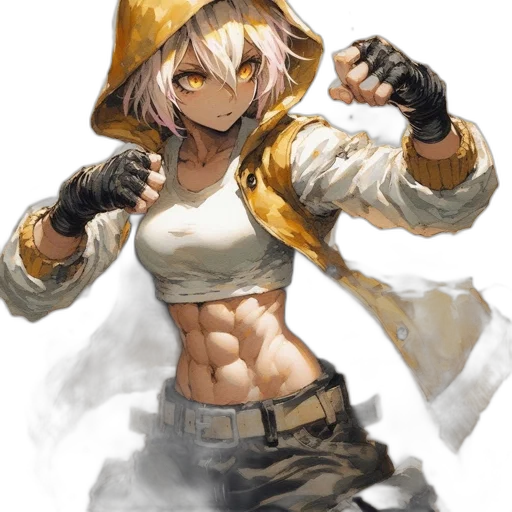 weapon, jacket, sword, concept art, fantasy art, anime, pixel art, golden transparent PNG cut-out