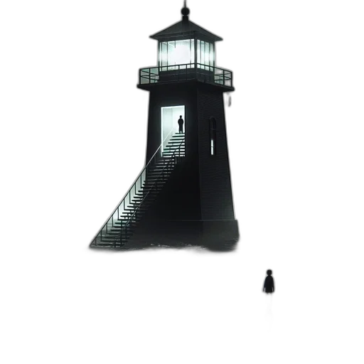 umbrella, 3d render, concept art, during, rainfall, two, figures, stand transparent PNG cut-out