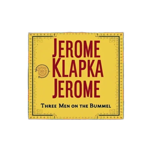cover, book, jerome, klapka, three, men, bummel, colorful transparent PNG cut-out