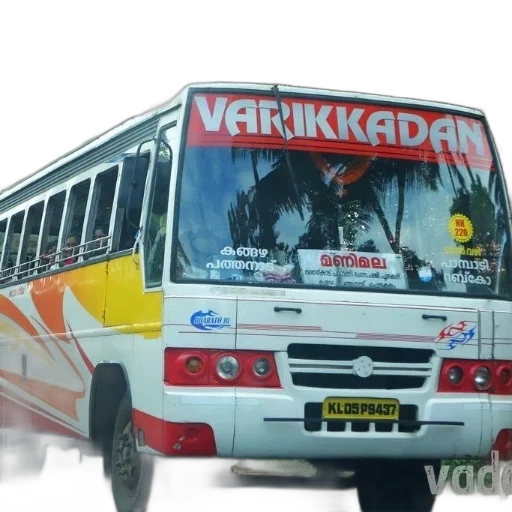 photorealistic, colorful, bus, word transparent PNG cut-out