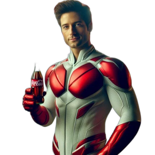 robot, bottle, jacket, comic book art, concept art, 3d render, cartoon, man transparent PNG cut-out
