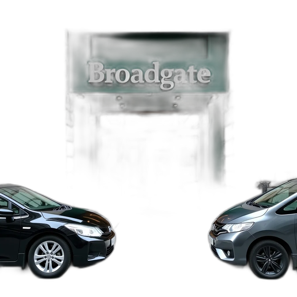 car, 3d render, modern, building, large, glass, entrance, door transparent PNG cut-out