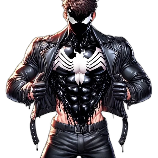 jacket, mask, animal, comic book art, concept art, cyberpunk, pixel art, dark transparent PNG cut-out