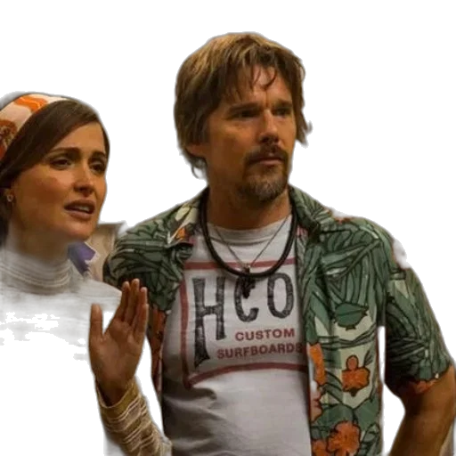 outer space, fog, man, tropical, print, shirt, stands, next transparent PNG cut-out