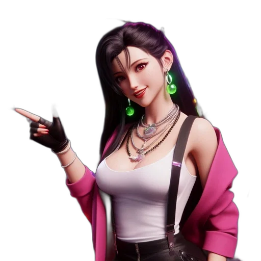 staff, jacket, jewelry, concept art, cyberpunk, fantasy art, vaporwave, neon transparent PNG cut-out