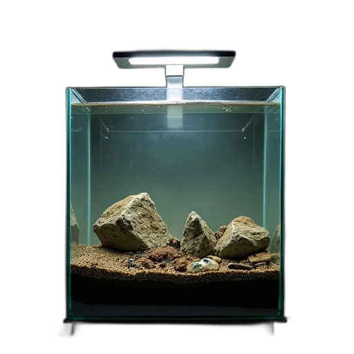 jewelry, furniture, 3d render, underwater, clear, glass, aquarium, black transparent PNG cut-out